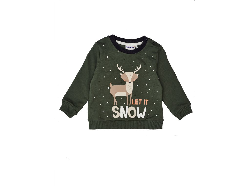 Chlapecká mikina Snow - khaki