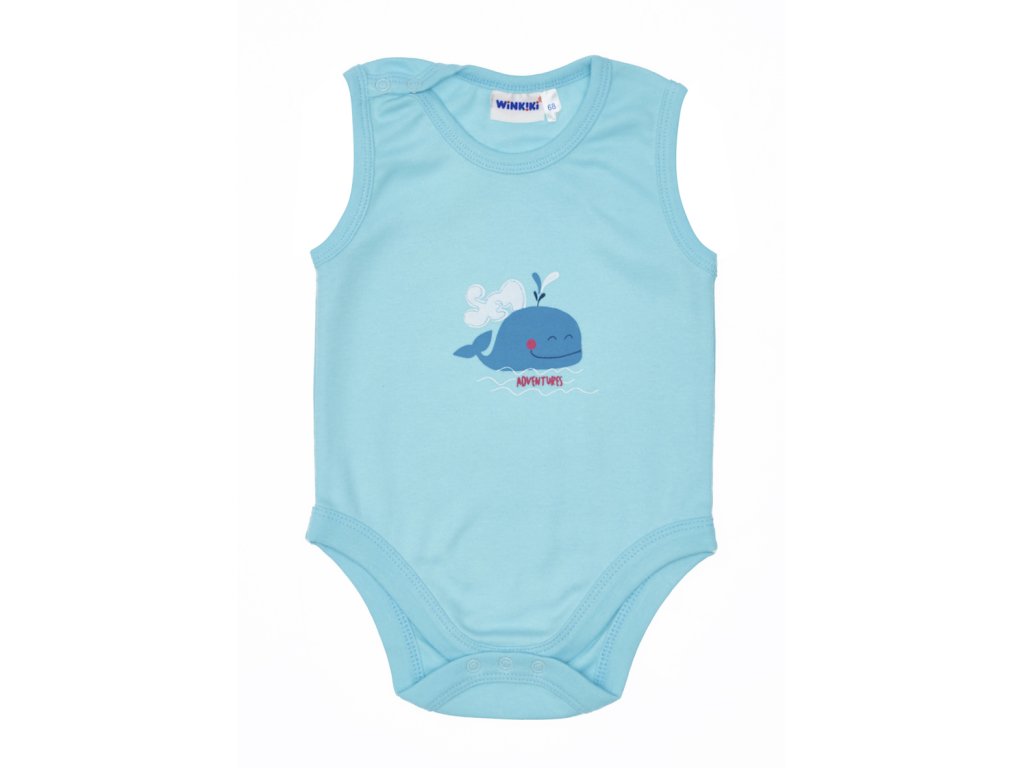 Chlapecké body bez rukávů Adventures - mátová