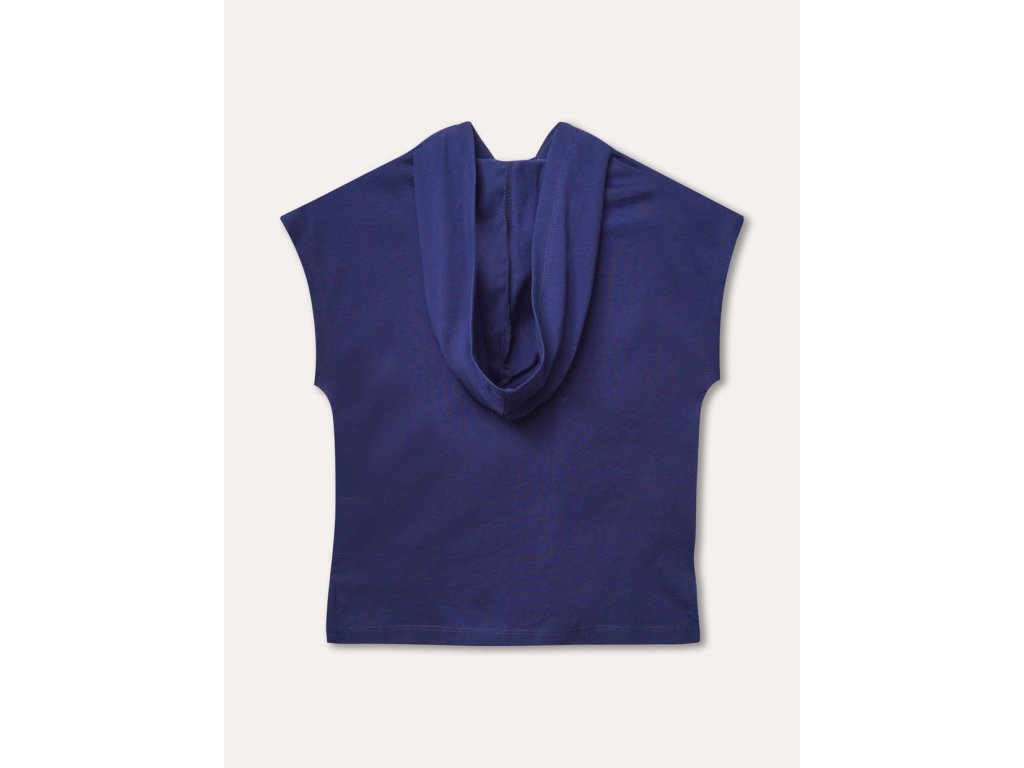Chlapecké oversize tričko s kapucí Game - navy