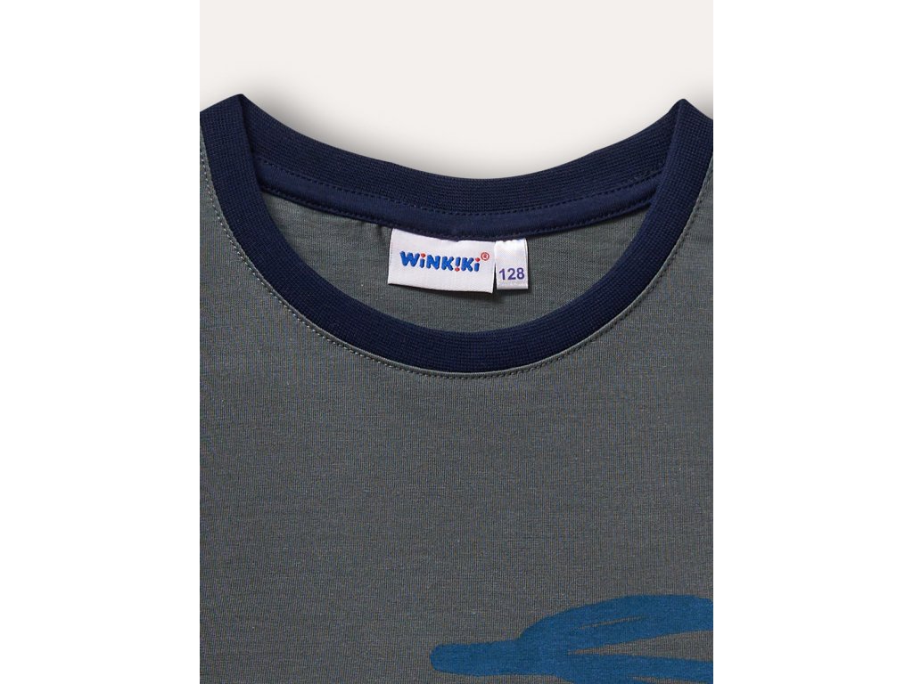 Chlapecké pyžamo - krátký rukáv, krátké kalhoty Riders - khaki/navy
