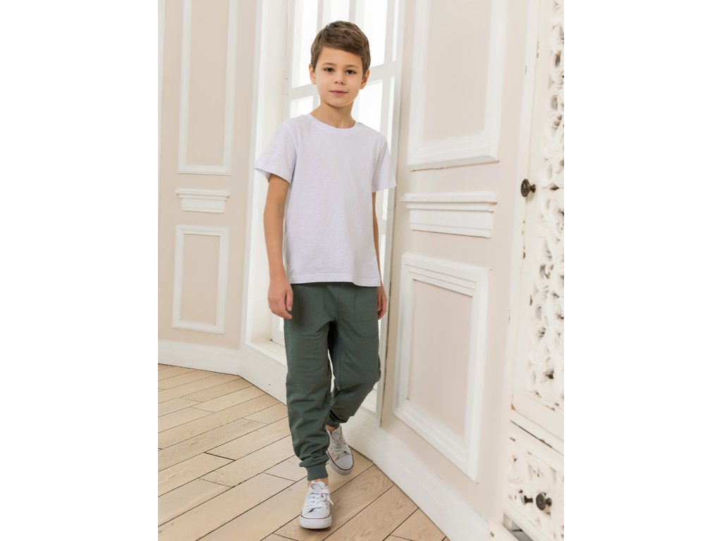 Chlapecké tepláky Street Style - khaki