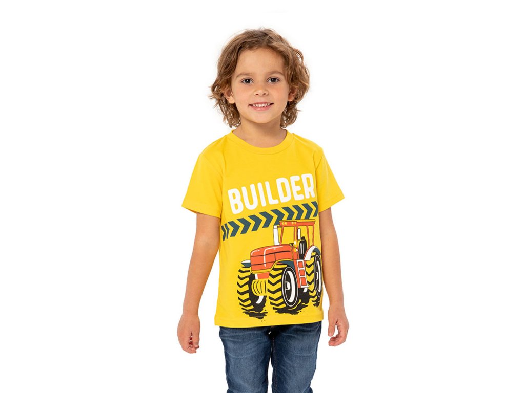 Chlapecké tričko Builder - žlutá