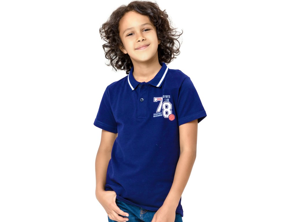 Chlapecké tričko Polo 78 - navy