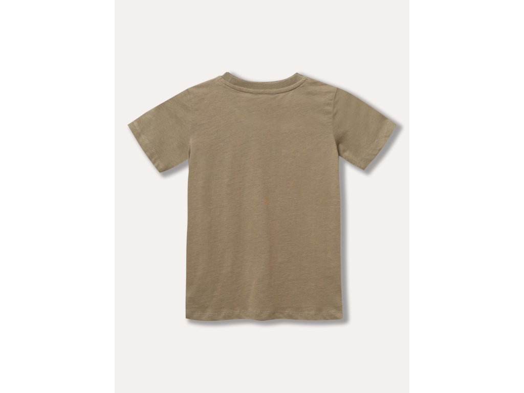 Chlapecké tričko s krátkým rukávem Bear - šedá/khaki
