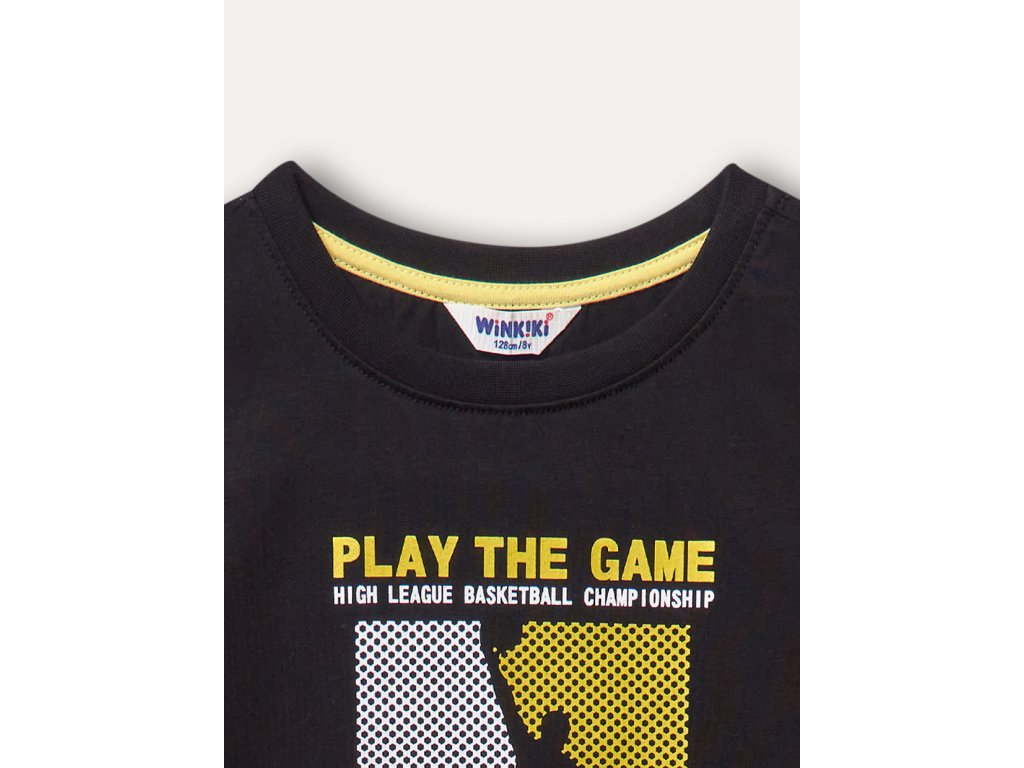Chlapecké tričko s krátkým rukávem Play the Game - černá