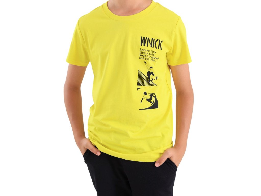 Chlapecké tričko WNKK - žlutá