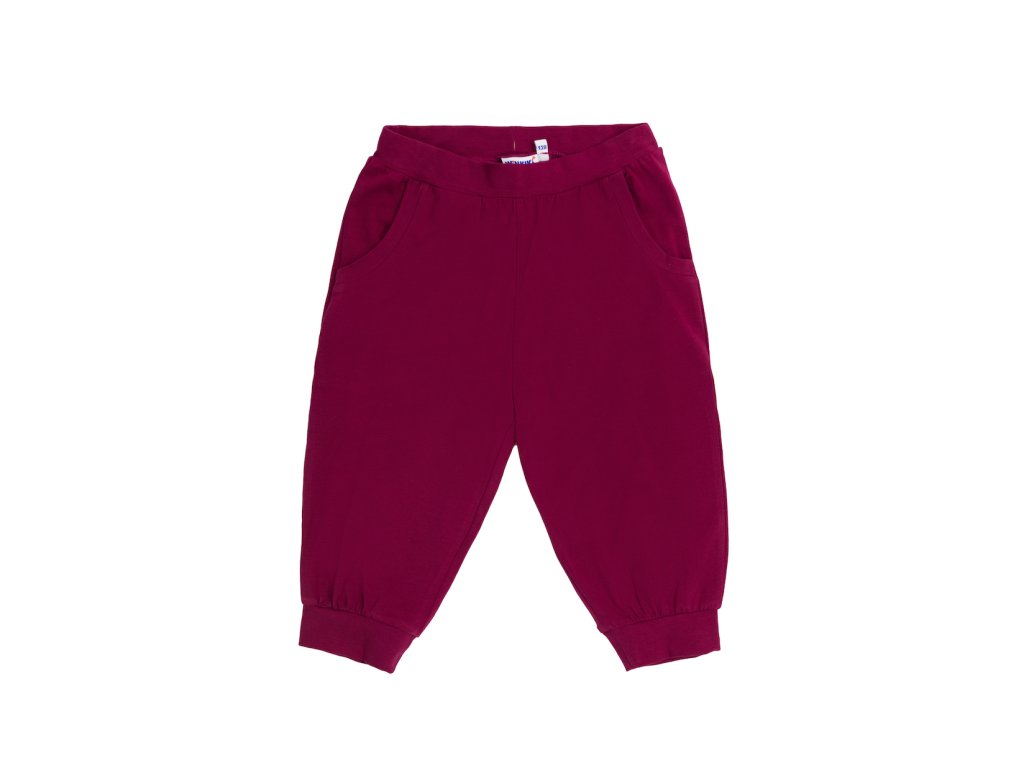 Dívčí 3/4 kalhoty Base - bordo