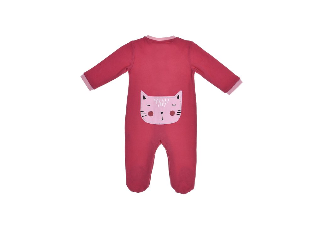 Dívčí dupačky Cat - fuchsie