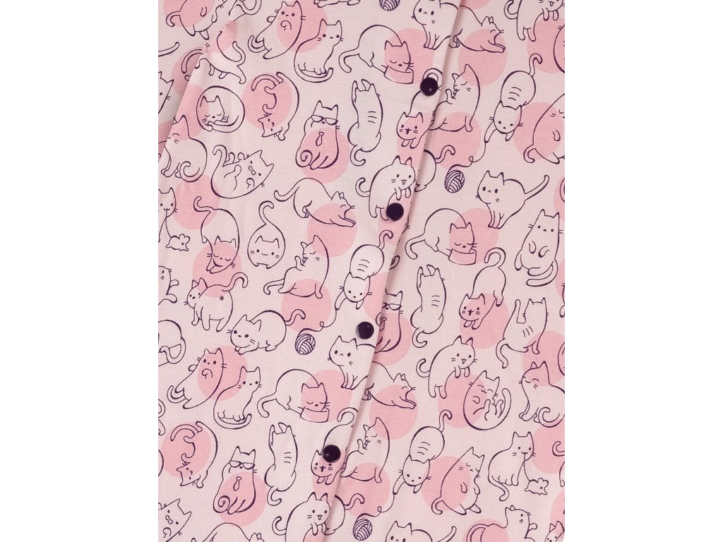 Dívčí dupačky Cute Cat - růžová