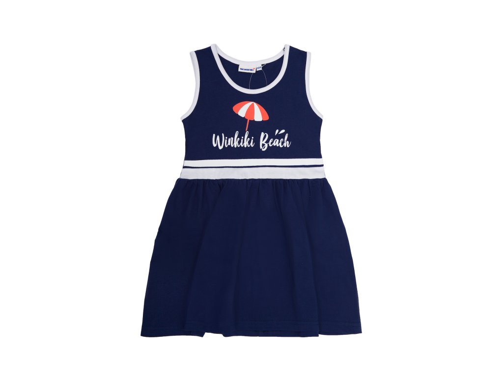Dívčí letní šaty Winkiki Beach - navy