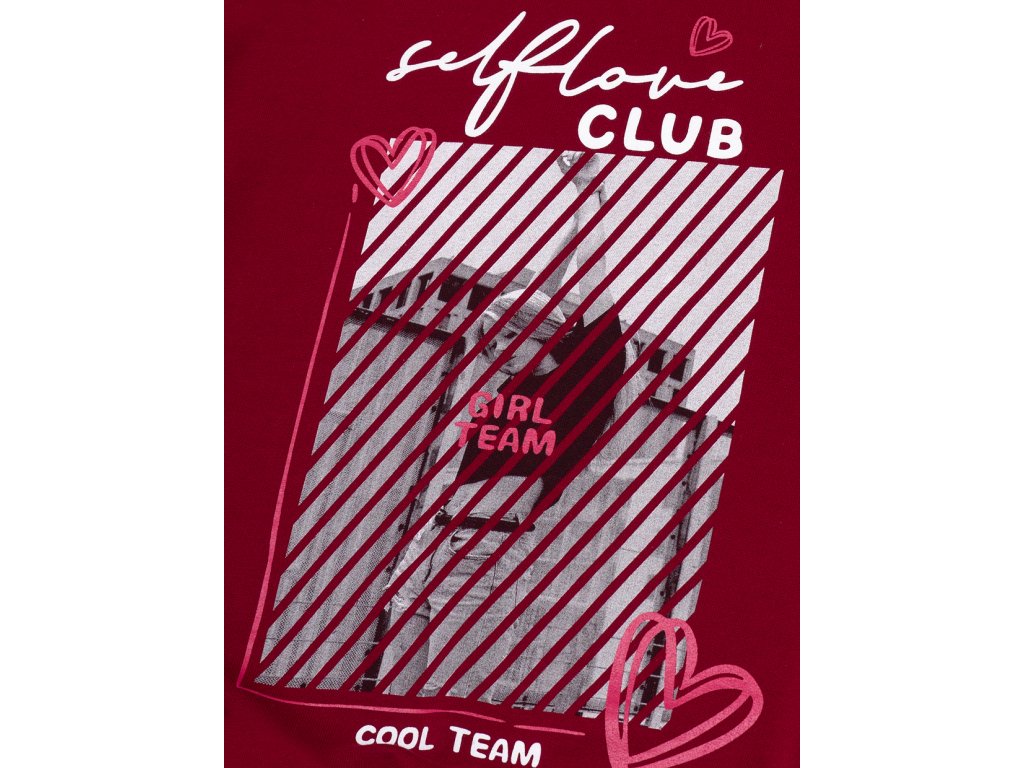 Dívčí mikina Club - bordo