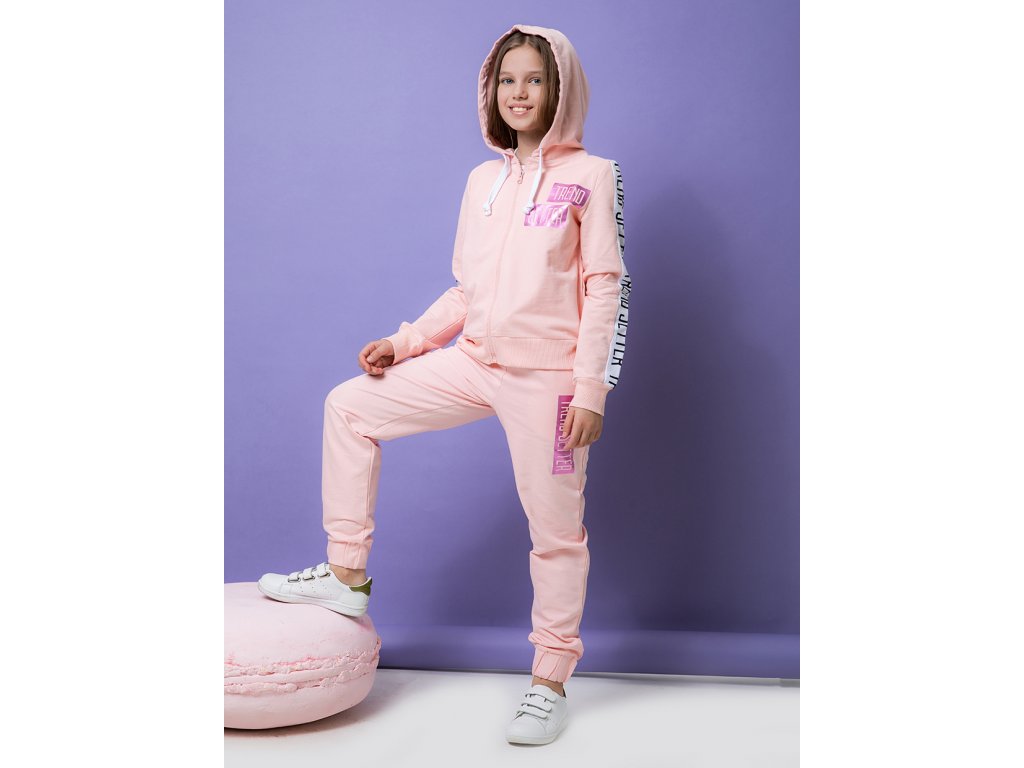 Dívčí mikina s kapucí Trend Setter - růžová