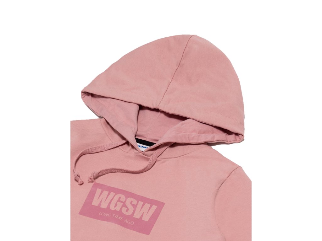 Dívčí mikina s kapucí WGSW - broskvová