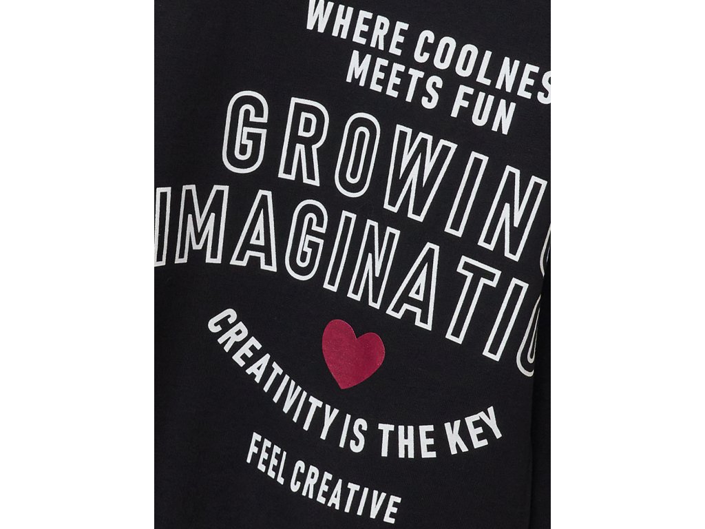 Dívčí mikina s rolákem Imagination - černá