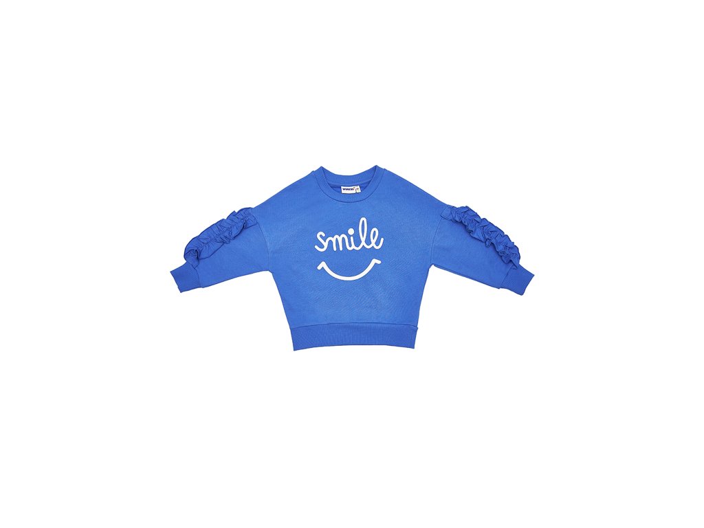 Dívčí mikina Smile - modrá