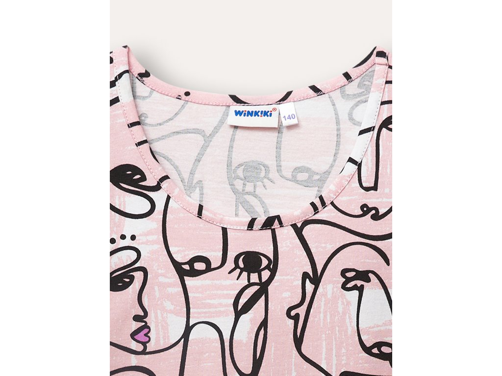 Dívčí noční košile Art - světle-růžová