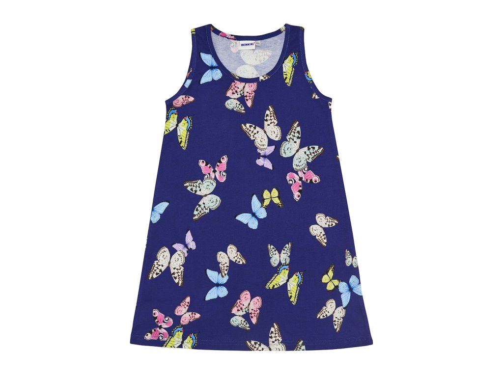 Dívčí noční košile Butterfly - navy