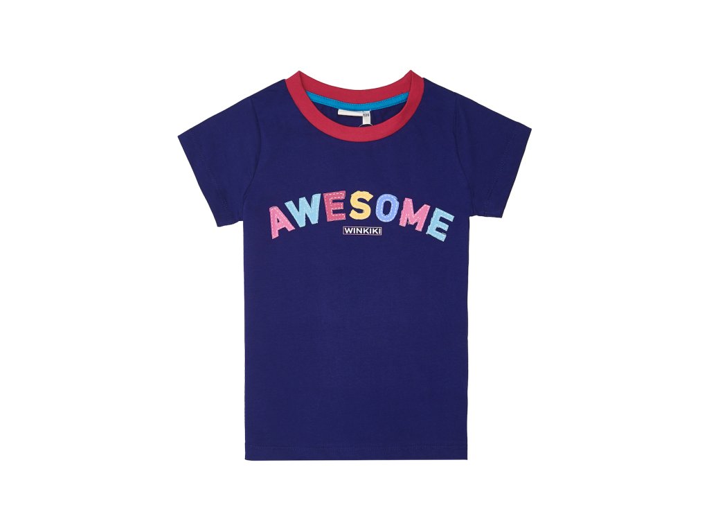 Dívčí pyžamo Awesome - navy/malinová