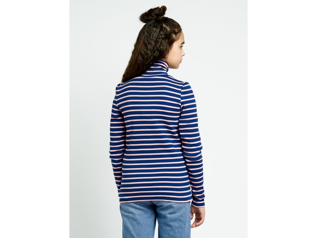 Dívčí rolák Colourful Dreams - navy - pruhy
