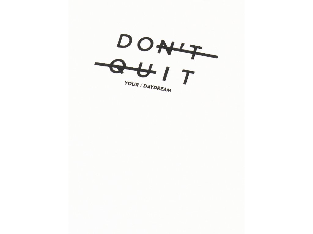 Dívčí šaty Don't Quit - bílá