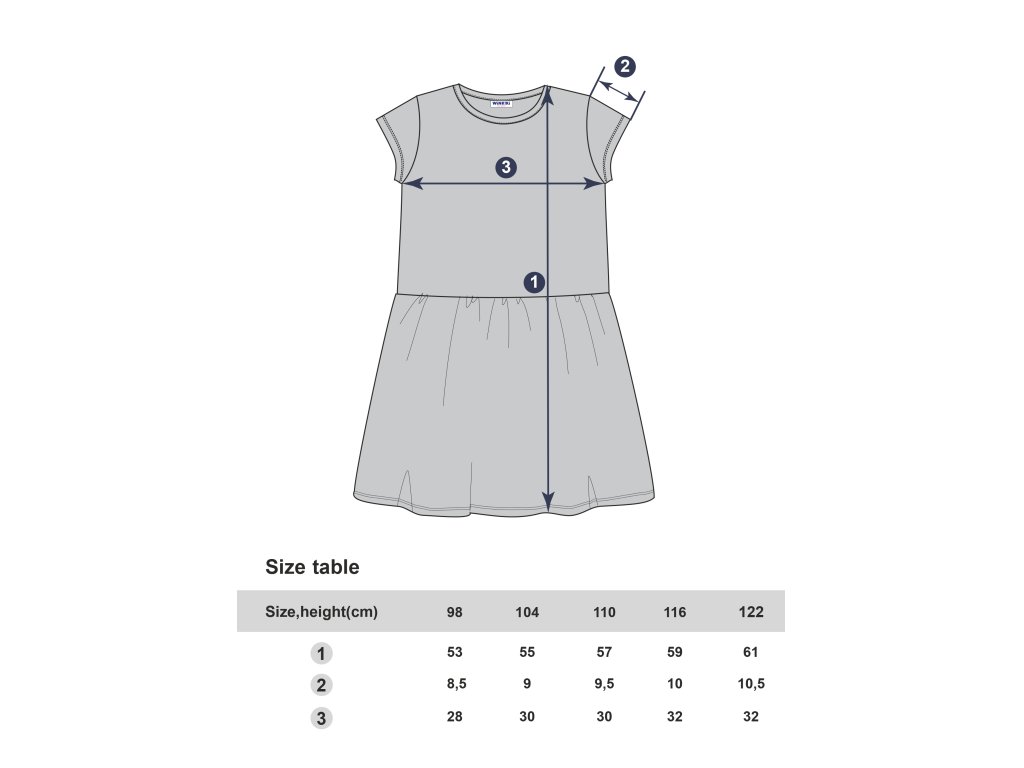Dívčí šaty Hallo Summer - navy