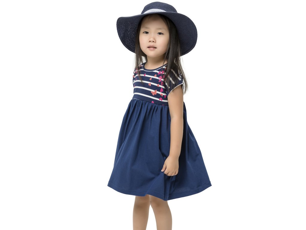 Dívčí šaty Love Paris - navy