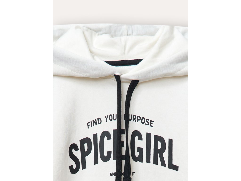 Dívčí šaty Spice Girl - Mléčně bílá