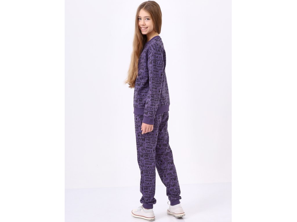 Dívčí tepláky Casual - fialová