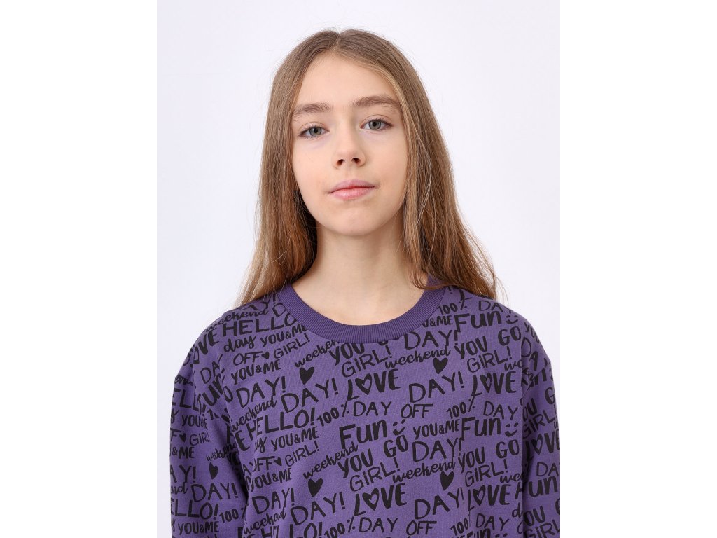 Dívčí tepláky Casual - fialová