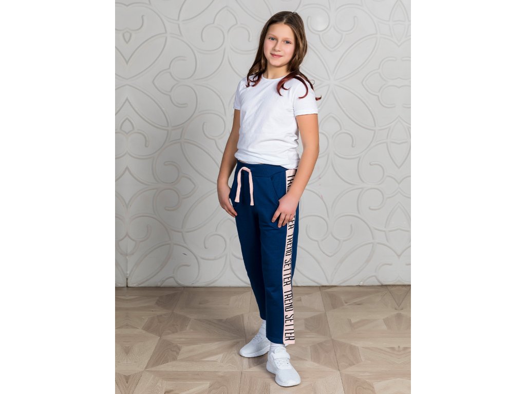 Dívčí tepláky Summer Smile - navy
