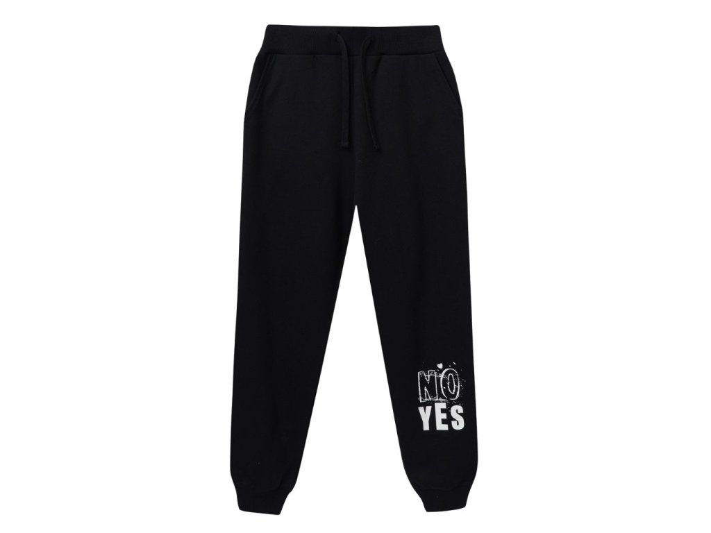 Dívčí tepláky YES/NO - černá