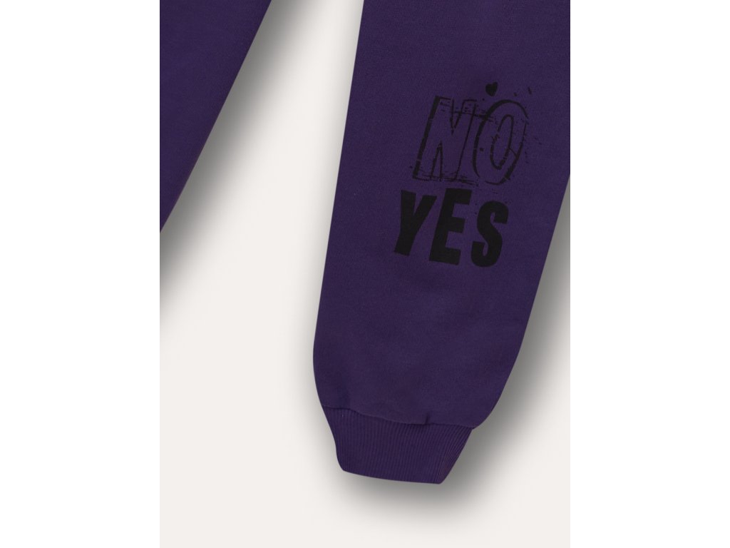 Dívčí tepláky YES/NO - fialová