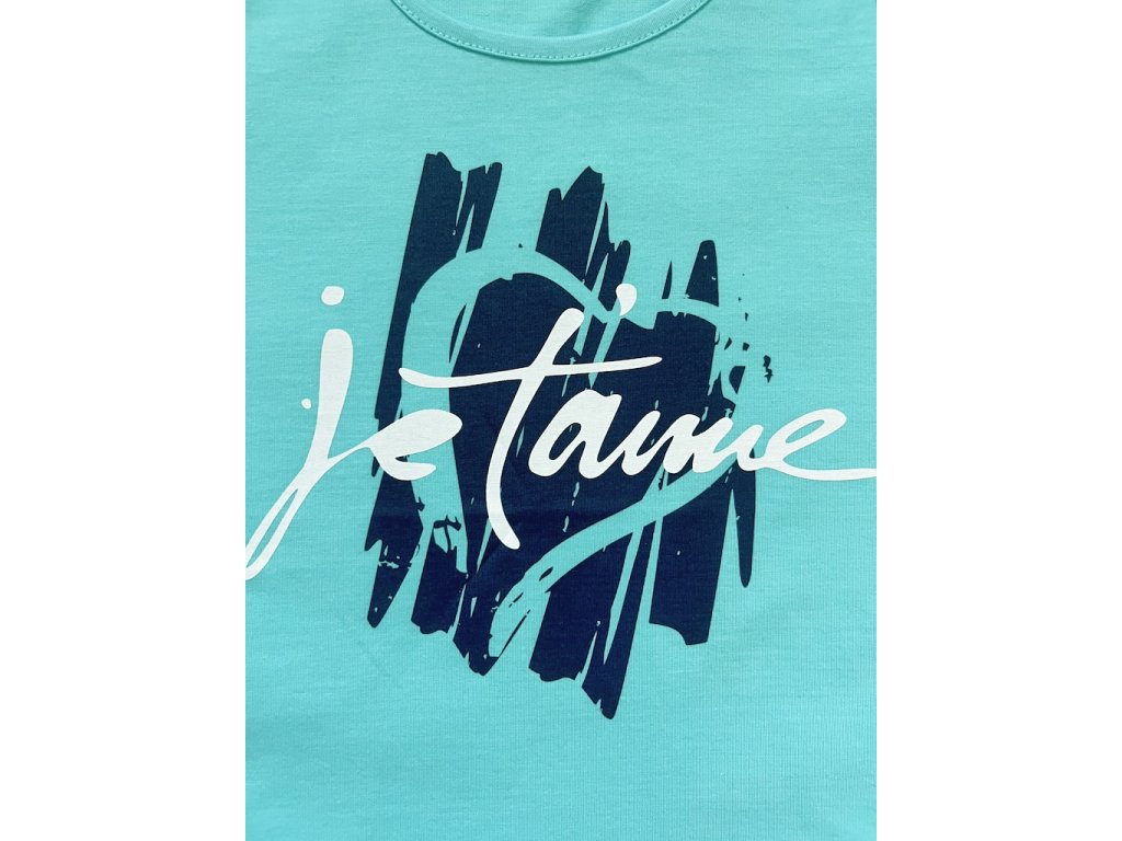 Dívčí tílko JeT'aime - tyrkysová