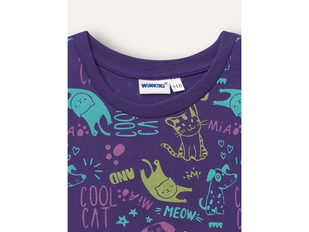 Dívčí tričko Cool Cat - fialová