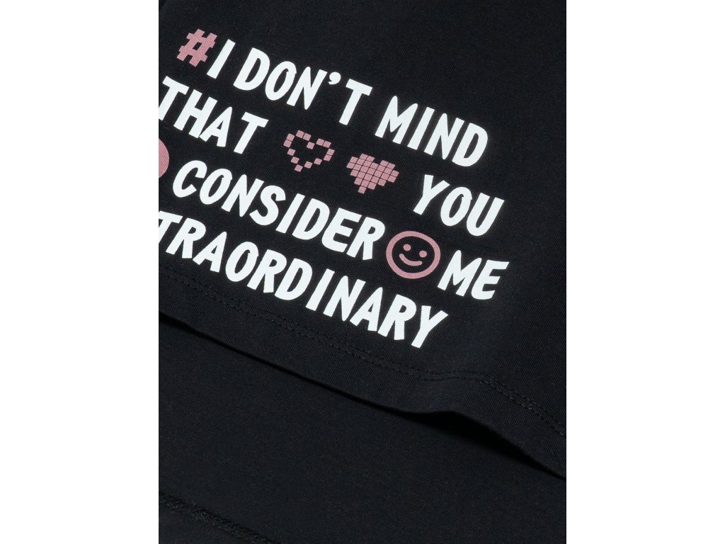 Dívčí tričko Extraordinary - černá