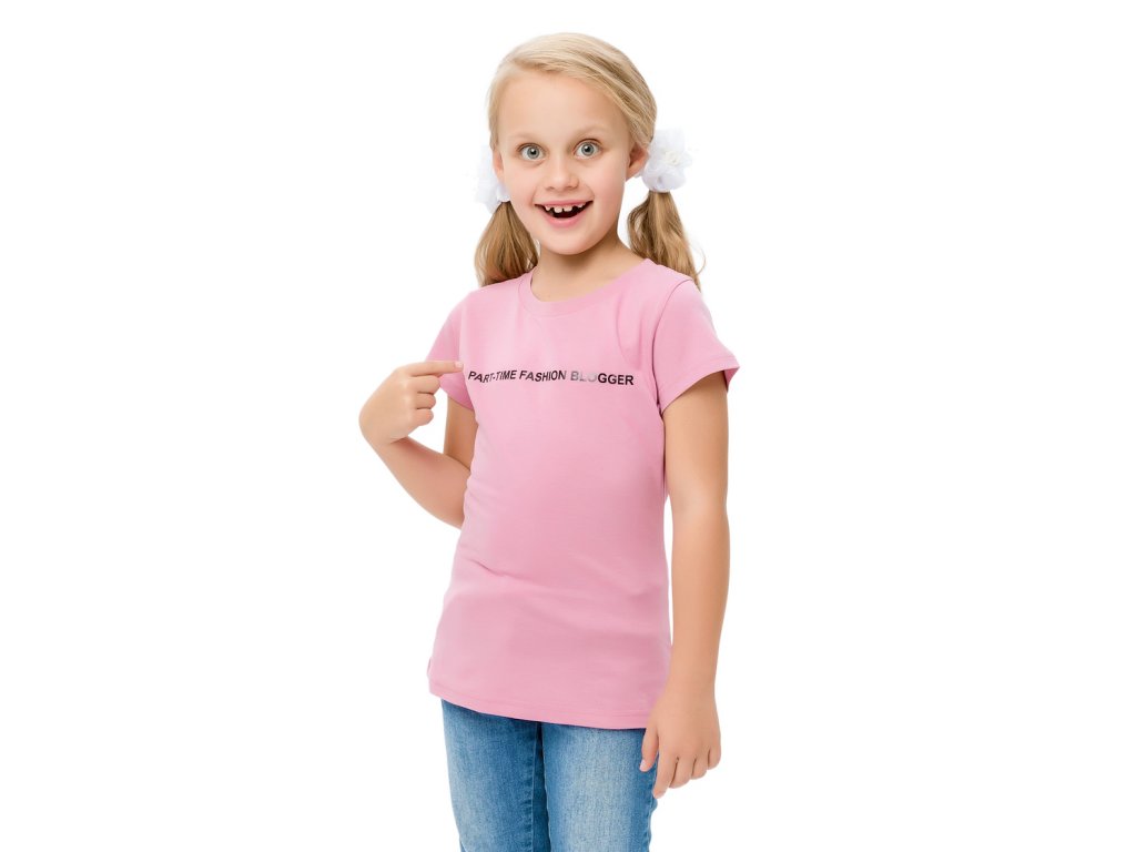 Dívčí tričko Fashion - růžová