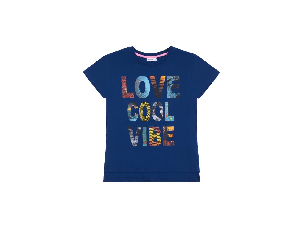 Dívčí tričko Love Cool Vibe - navy