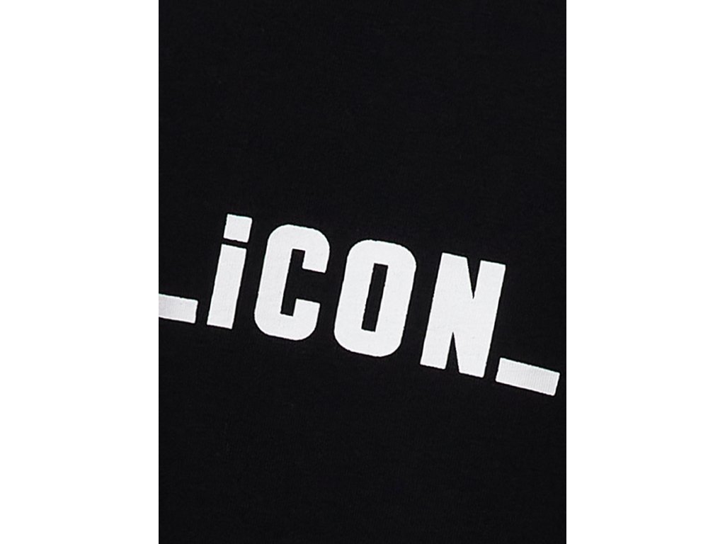 Dívčí tričko s krátkým rukávem Icon - černá