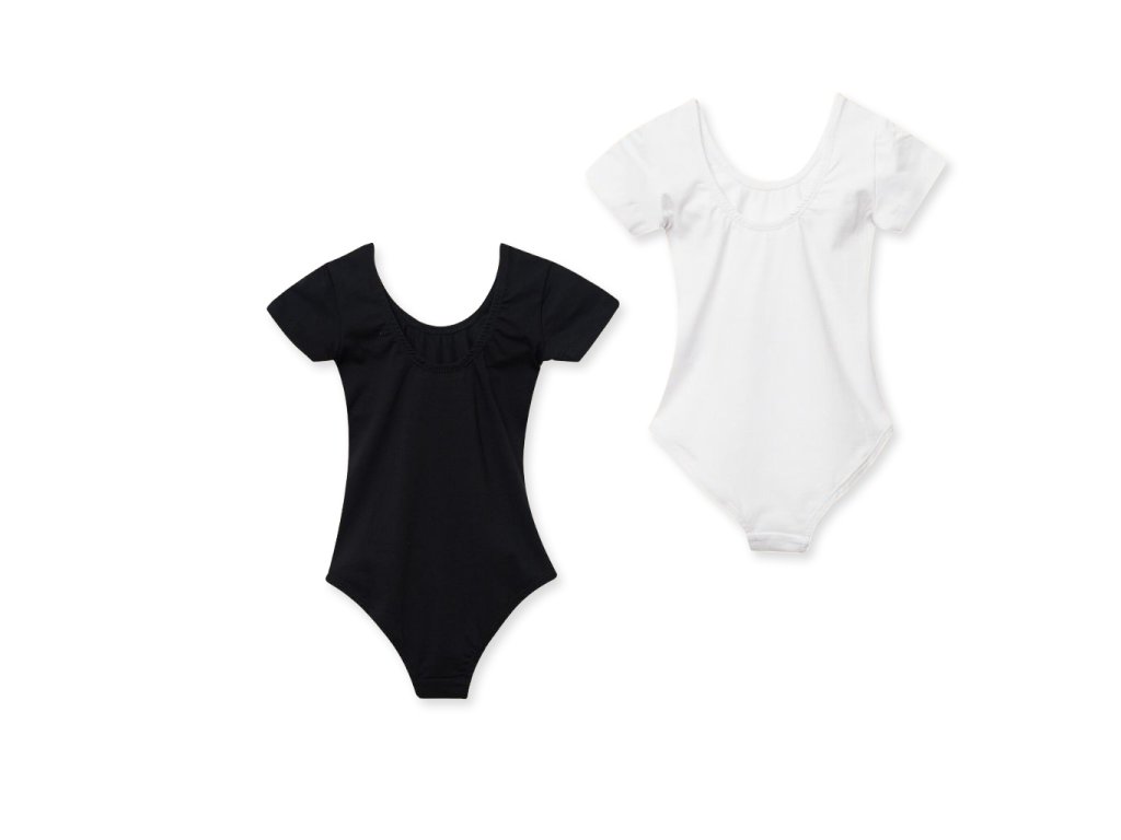 SET - 2ks - gymnastický dres s krátkým rukávem - více barev