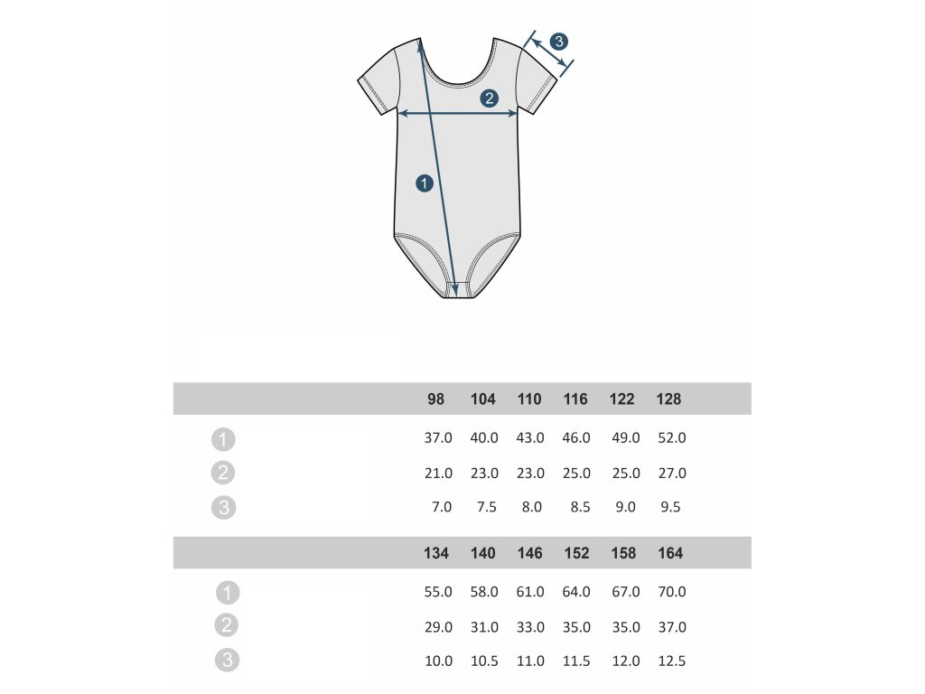 SET - 2ks - gymnastický dres s krátkým rukávem - více barev