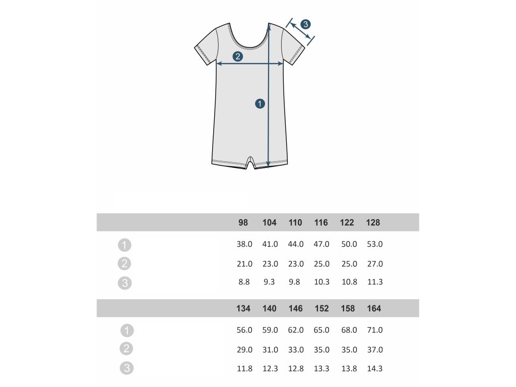 SET - 2ks - gymnastický dres s krátkým rukávem - více barev