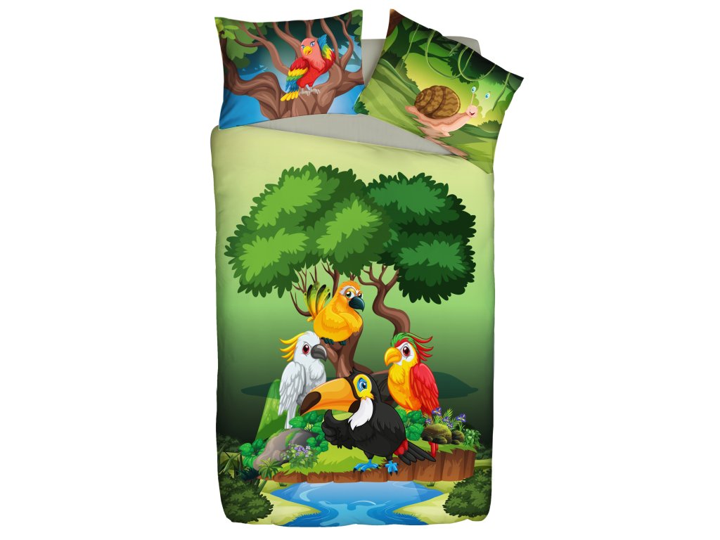 Set dětského povlečení pro kluky i holky - Džungle