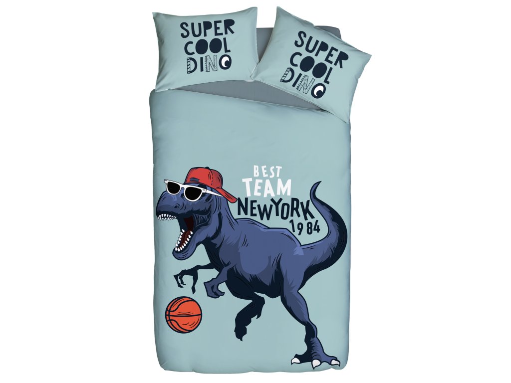Set dětského povlečení pro kluky i teenagery - Super Cool Dino