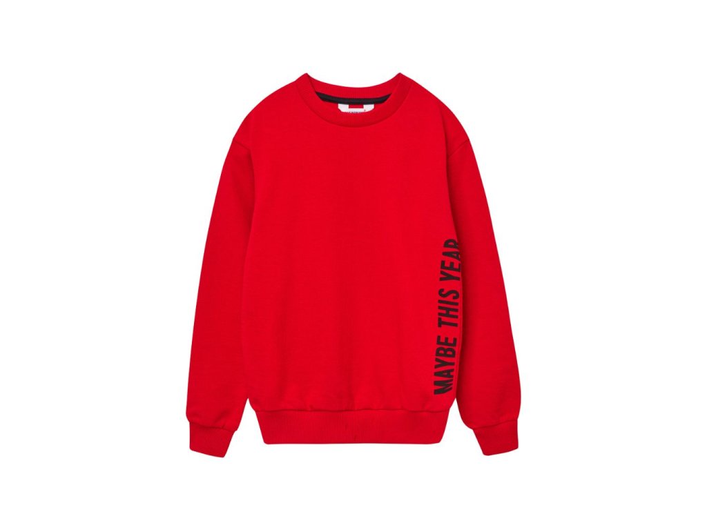 Unisex mikina Maybe - Červená
