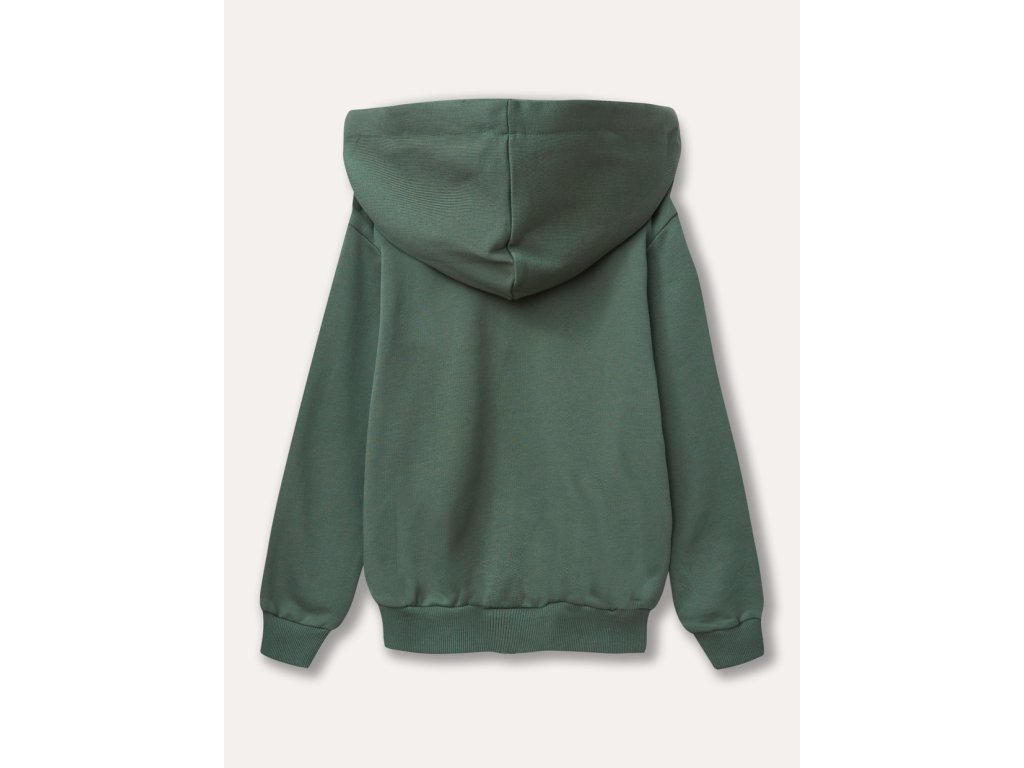 Unisex mikina na zip s kapucí LA - Khaki