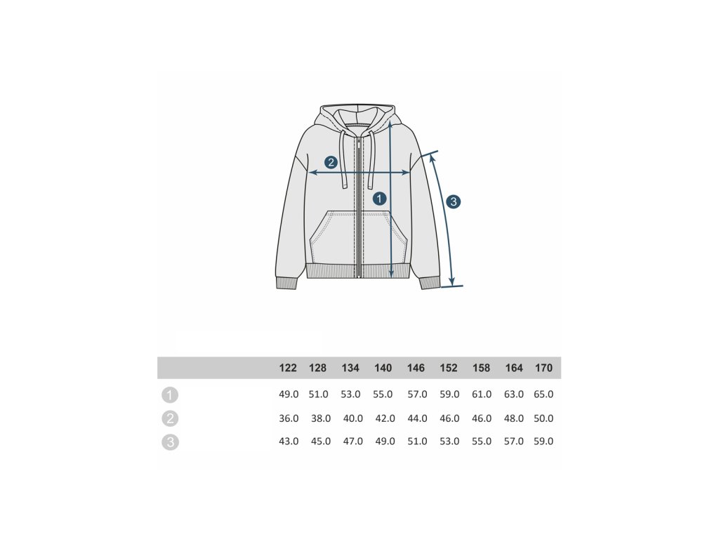 Unisex mikina na zip s kapucí LA - Khaki