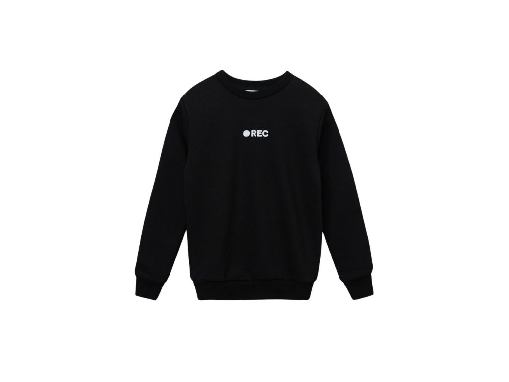 Unisex mikina REC - Černá