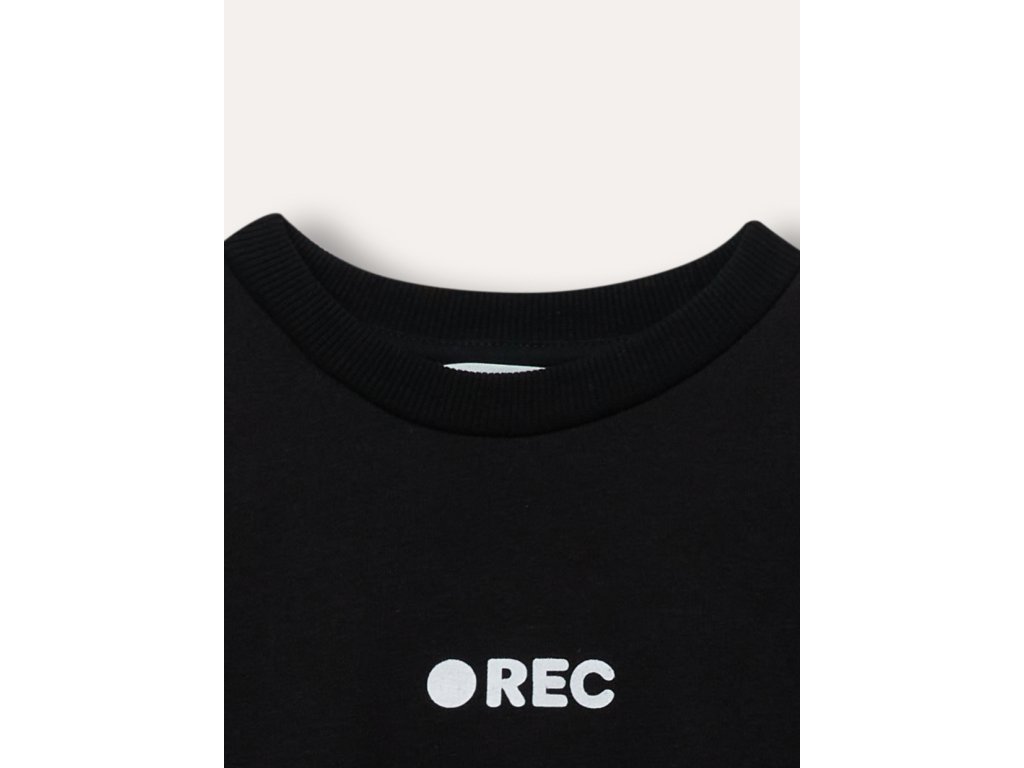 Unisex mikina REC - Černá
