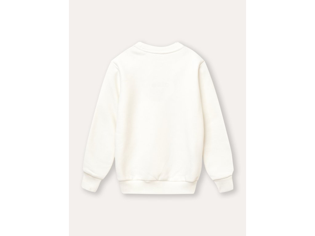 Unisex mikina REC - Mléčně bílá