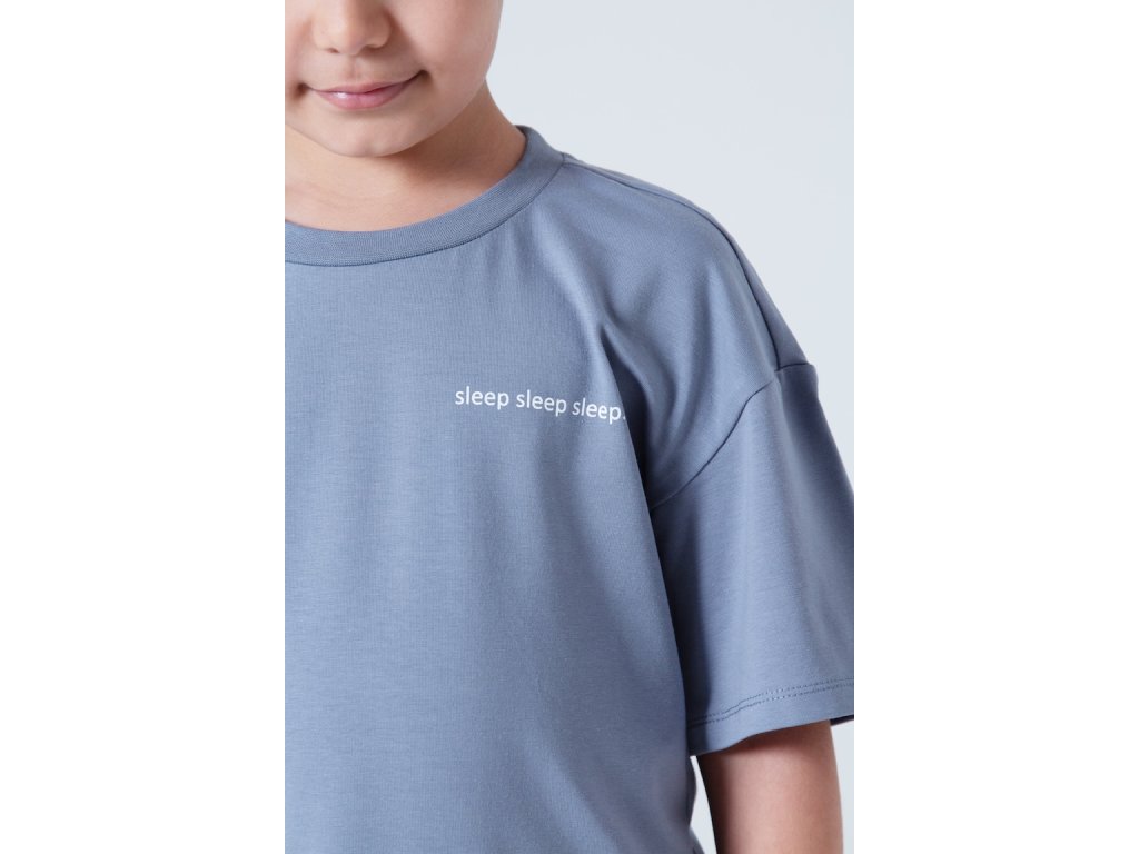 Unisex pyžamo Base, krátké kalhoty, krátký rukáv - tmavě-šedá